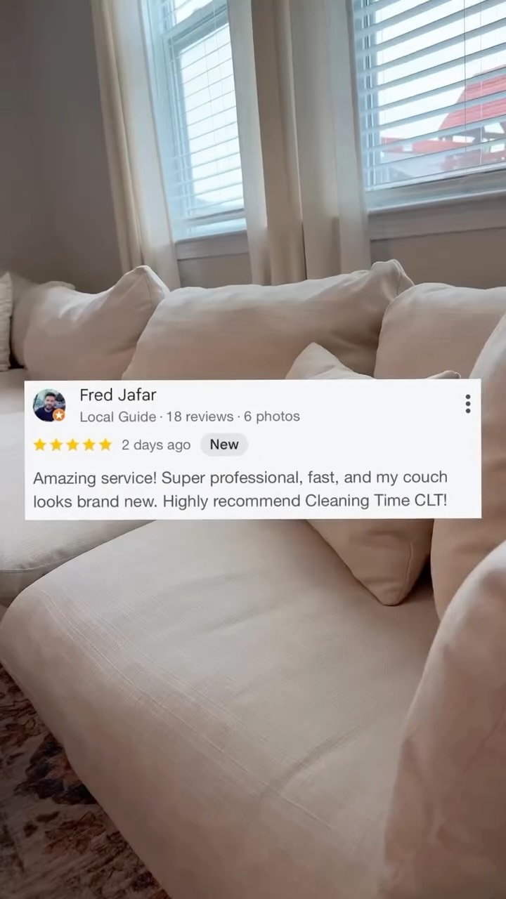 Cleaning Time upholstery cleaning Reel